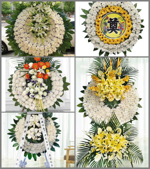 广东韶关市南雄市主田镇城门村花圈速递